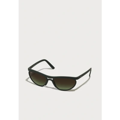 Image of Ray Ban Unisex RB4453 6016E8 Sunglasses Peek Green Brown Pillow Normal Shaded