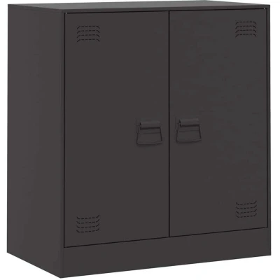 Image of vidaXL Sideboard Black 67x39x73 cm Steel