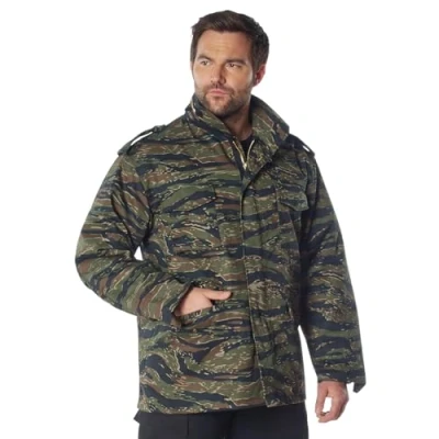 Image of ROTHCO M 65 Field Jacket In Tiger Stripe Small