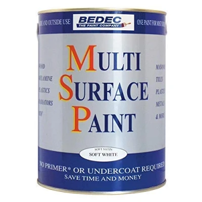 Image of Bedec Multi Surface Paint Soft Satin Gold 5 Litre (5 LTR, Gold)