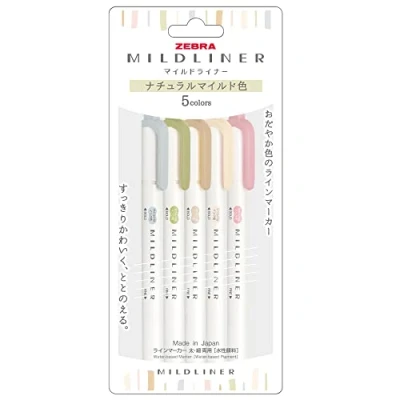 Image of ZEBRA Mildliner Fluorescence Pen [Parallel Import Goods] (Natural Mild Colour) WKT7 5C NTC