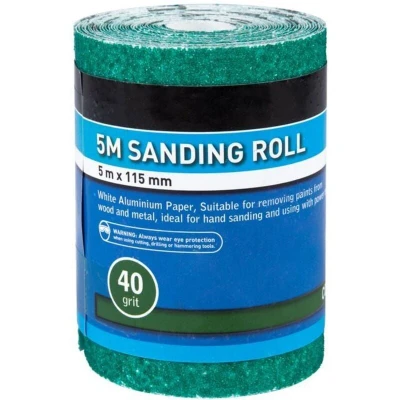 Image of Blue Spot Tools 5MTR 115MM Sanding Roll 40 Grit