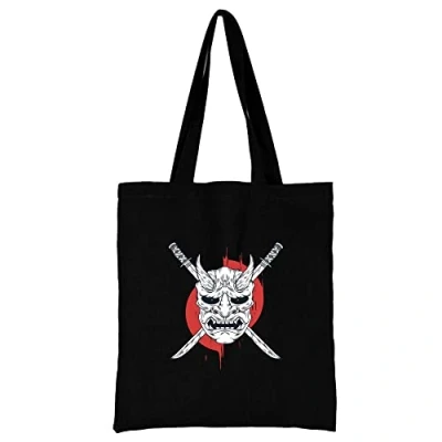 Image of Monster Printed Canvas reusable grocery Bags, Foldable Casual Travel HandBag, Shoulder Beach Tote Shopper bag eco friendly super strong washable Storage bags Shopping for Women