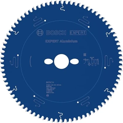 Image of Bosch 2608644111 80T &quot;Expert&quot; Circular Saw Blade for Aluminium, Blue, 250 x 30 2.8 mm