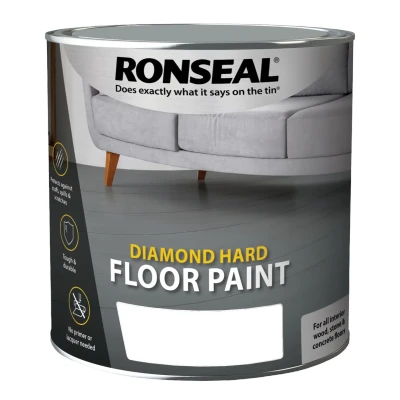 Image of Ronseal Diamond Hard Floor Paint Satin Anthracite 2.5L