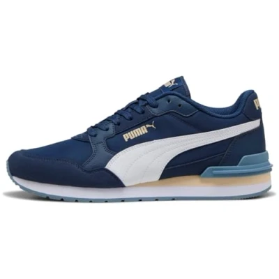 Image of PUMA Unisex ST Runner V4 NL Sneaker, Persian Blue White Canvas, 12 UK