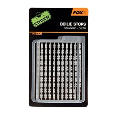 Image of Fox Boilie Stops clear 200pcs standard Boiliestoppers