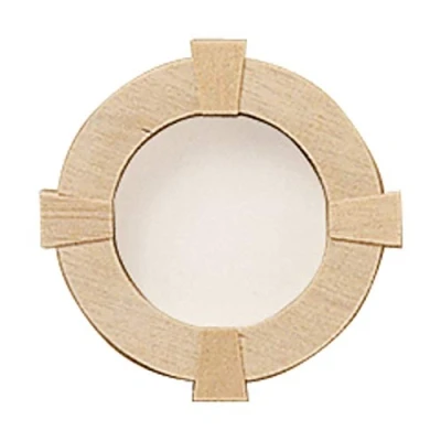 Image of Dolls House Round Window Frame1:12 Scale Wooden Miniature Builders DIY