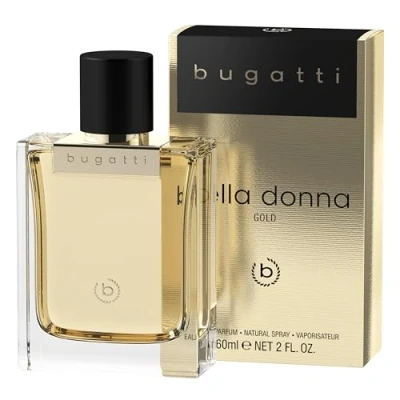 Image of bugatti Bella Donna Women&#039;s Perfume Gold edP 60 ml I Floral Fruity for All Age &amp; Any Occasion Feminine Combination of Bergamot, Jasmine Blossoms, Vanilla Musk Elegant Warm