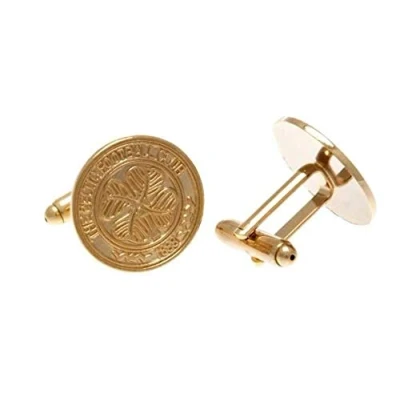 Image of Celtic F.C. Gold Plated Cufflinks Official Merchandise