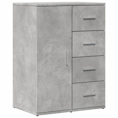 Image of vidaXL Sideboard Concrete Grey 59x39x80 cm Engineered Wood