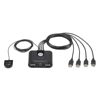 Image of Aten US424 Hub 4 ports USB 2.0 commutables vers PC/MAC
