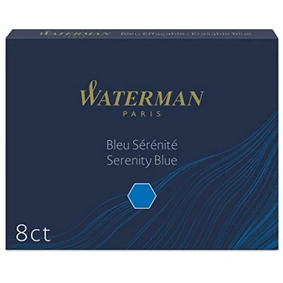 Image of Fountain Pen Cartridge, 8/PK, Blue Ink