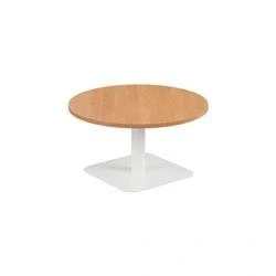 Image of Vivace 800mm Low Table Beech Top and White Legs Ref CH2693WHBE2
