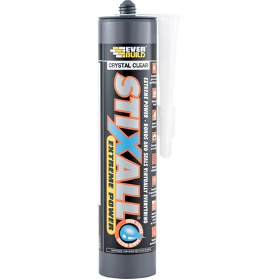 Image of Sika Stixall Extreme Power Sealant And Adhesive Waterproof Crystal Clear 290ml