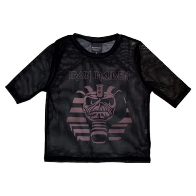 Image of Paradiso Clothing IRON Maiden Powerslave Mummy Print Tshirt, Women&#039;s, Size: Small, Black