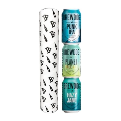 Image of Brewdog Craft Beer Tube Gift Set Punk IPA, Planet Pale Ale &amp; Hazy Jane