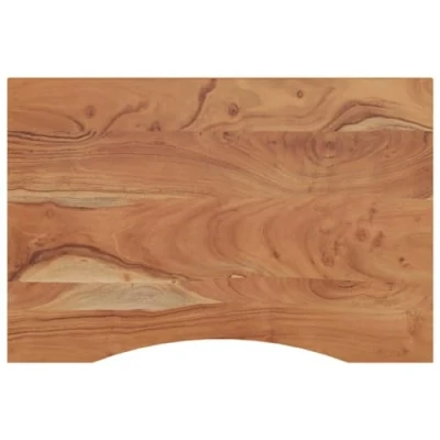 Image of vidaXL Solid Acacia Wood Rectangular Desk Top Brown, Natural Finished Computer/Office/Dining Table 90x60x2.5 cm