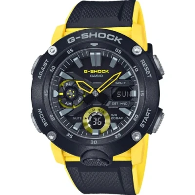 Image of Casio Men&#039;s 52.00mm Quartz Watch with Black Analogue Digital dial and Rubber Strap GA 2000 1A9ER