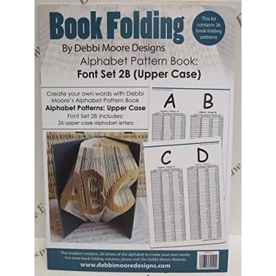 Image of Debbi Moore Book Folding Pattern Alphabet Font Set 2B (Upper Case)