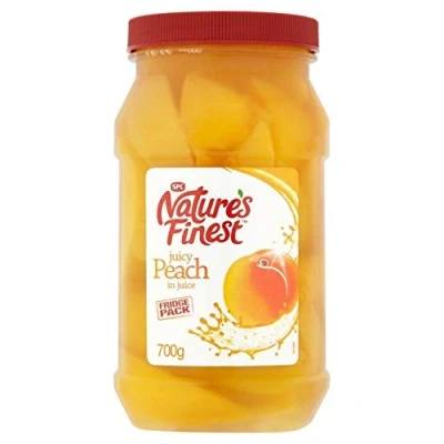Image of Nature&#039;s Finest Peach Slices in Juice 700g Pack of 6