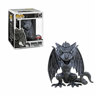 Image of POP! Game of Thrones 47 Rhaegal Iron Super Sized 6 Inch Special Edition (Target)