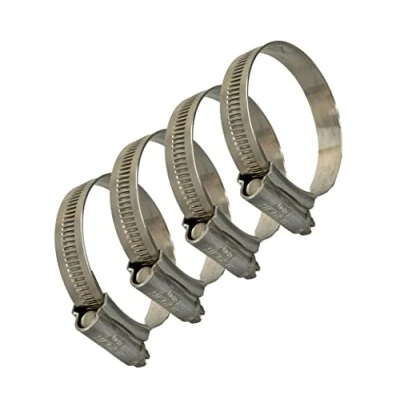 Image of JCS® Hi Grip Stainless Steel hose clamps clips Marine grade, 14 22mm x4