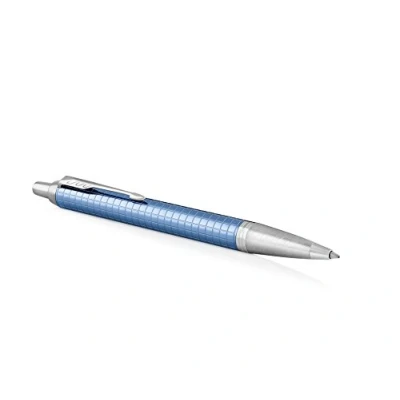 Image of Parker IM Ballpoint Pen, Premium Blue with Medium Point Ink Refill (1931691)