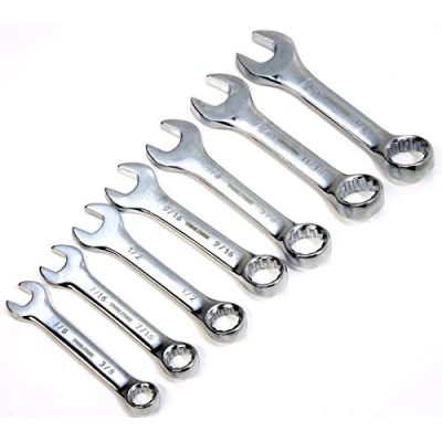 Image of Toolzone 7 Piece AF Stubby Combination Spanners In Rack