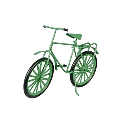Image of Melody Jane Dolls House Green Adult Bicycle Bike Miniature 1:12 Scale Garden Accessory