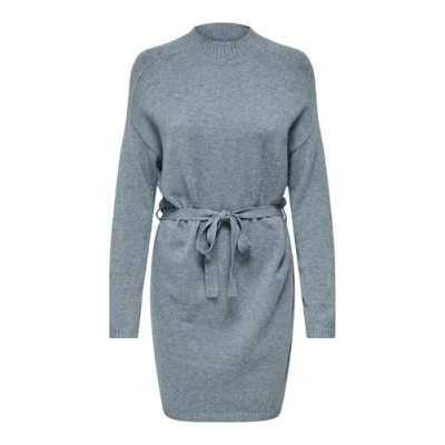 Image of ONLY Women&#039;s Onlleva Ls Belt Dress KNT, Scarab/Detail: Melange, S