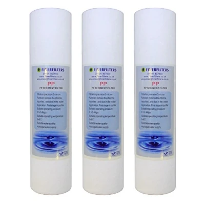 Image of 3 x Reverse Osmosis 10&quot; PP Sediment Water Filter Cartridges 5 Micron filters (Reverse / Fed Pole Hard Well Treatment)