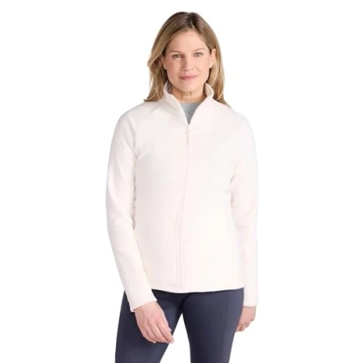 Image of Mountain Warehouse Raso Womens Fleece Soft Touch Ladies Sweater Top with Full Zip, Microfleece Best for Daily Use, Outdoors &amp; Travelling Beige Women&#039;s Size 16