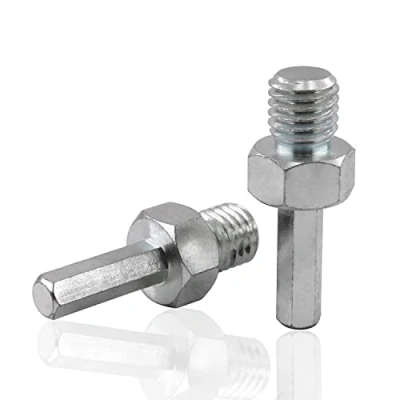 Image of HOMESOM 1pc Drill Arbor Adapter M14 Thread to 3/8 Inch Hexagon Shank for Core Bit Hole Saw