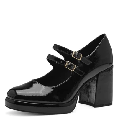 Image of Marco Tozzi Platform heels black, Women&#039;s, Size: 7, Black High quality imitation leather