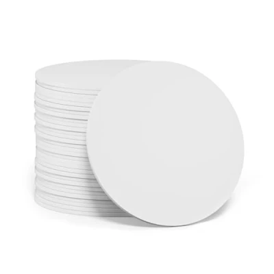 Image of 10PCS NFC Tag Cards, Programmable 215 Tags Blank PVC NTAG215 Card White Round 25mm(0.98 inch), 504 Bytes Memory for Android iPhone and All Enabled Devices