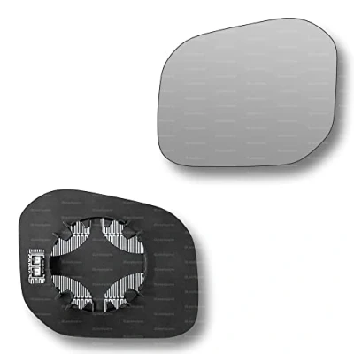 Image of Less4spares Replacement Wing Mirror Glass Left Compatible with VW Caddy 2015 2020 CLIP ON Passnager Near Side N/S Heated Convex