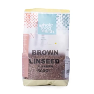 Image of Wholefood Earth Brown Linseed/Flaxseed 500 g, GMO Free, Natural, High Fibre, Source of Protein