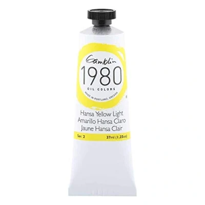 Image of Gamblin 1980 Oil Hansa Yellow Lt 37Ml
