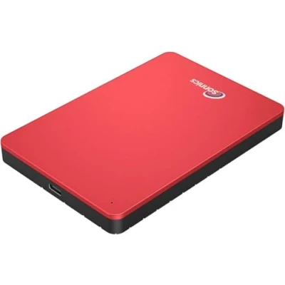 Image of Sonnics 500GB Red External Portable Hard drive type C USB 3.1 Compatible with Windows PC, Mac, Smart tv, XBOX ONE &amp; PS4