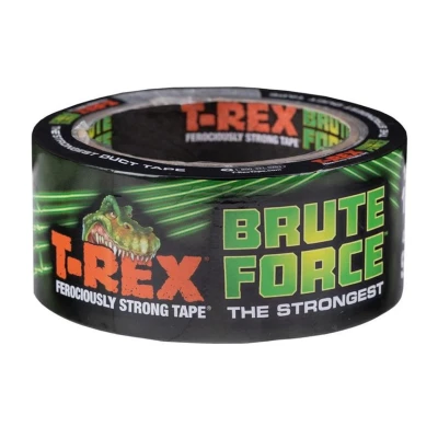 Image of T Rex Brute Force Duct Tape The Strongest Heavy Duty High Performance Gaffa Gaffer Waterproof Backing 48mm x 9.1m Black