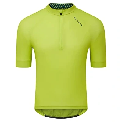 Image of Altura Mens Drift Short Sleeve Cycling Jersey Lime X Large
