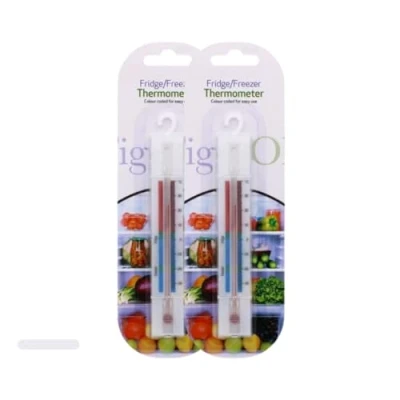 Image of LND Gifts Fridge and Freezer Thermometer 2 pack UK&#039;s Trusted Brand with Colour Coded Safe Temperature Zones For Refrigerators Freezers, Ideal Home Kitchens, Restaurants, Bars, Cafes