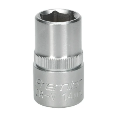 Image of Sealey Premier WallDrive® Socket 14mm 1/2&quot;Sq Drive