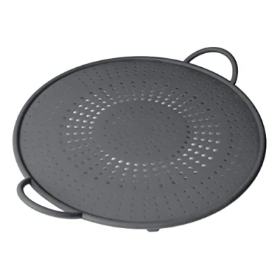 Image of Kuhn Rikon Silicone Splash Guard Red (Grey) Diameter 30 cm