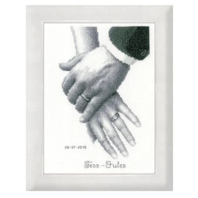 Image of Vervaco Counted Cross Stitch Kit: Love for Life, Multi Color, 18cm x 25cm