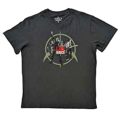 Image of U2 360 Degree Tour 2010 Band Photo T Shirt for Unisex Adults, grey, XL
