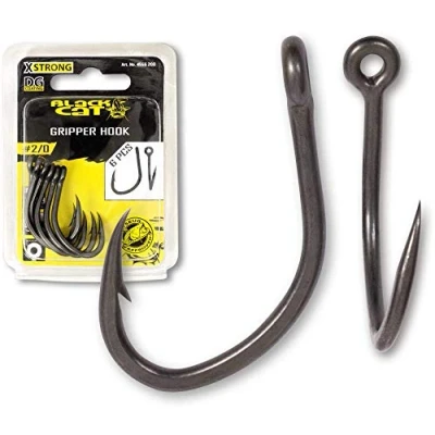 Image of Black Cat 3/0 Gripper Hooks DG Coating Pack of 6
