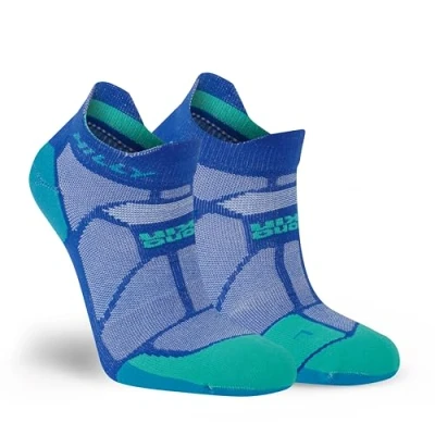 Image of Hilly, Marathon Fresh, Anti Odour Socklet Min Cushioning, Sapphire/Teal, M