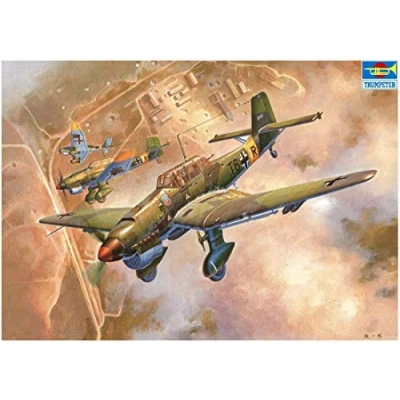 Image of Trumpeter TRU02421 Plastic Model Ju 87b 2, Junkers 2 kit, Various, 1/24